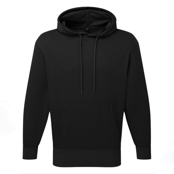 Unisex Titan oversized hoodie front view in black