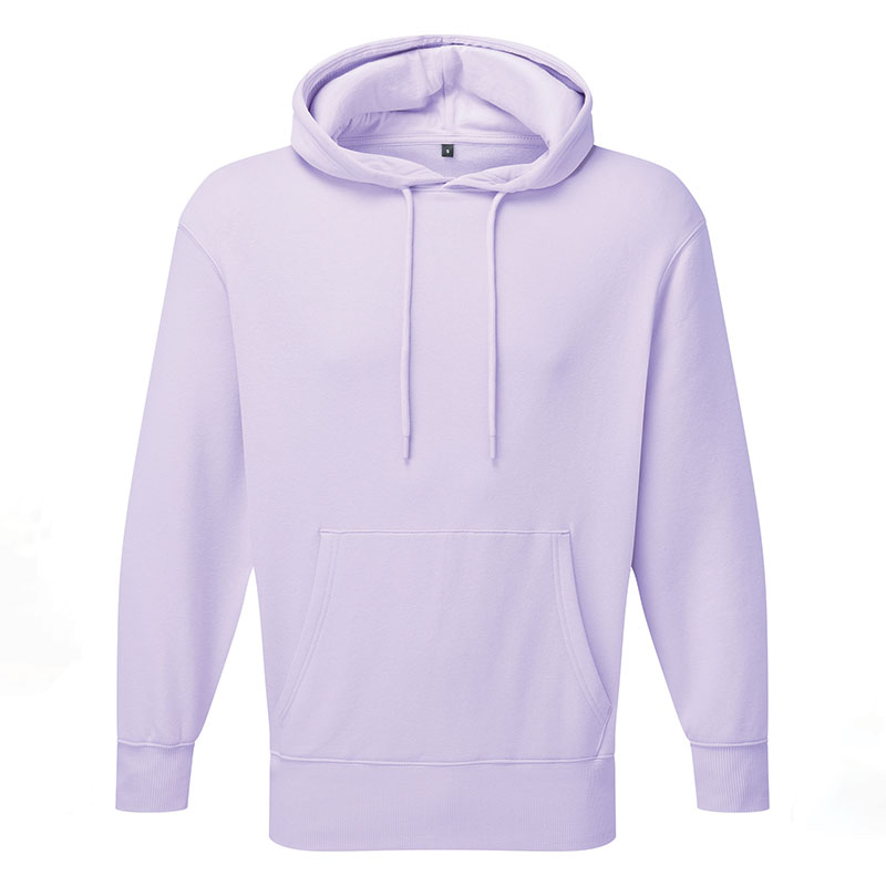 Unisex Titan oversized hoodie front view in lilac