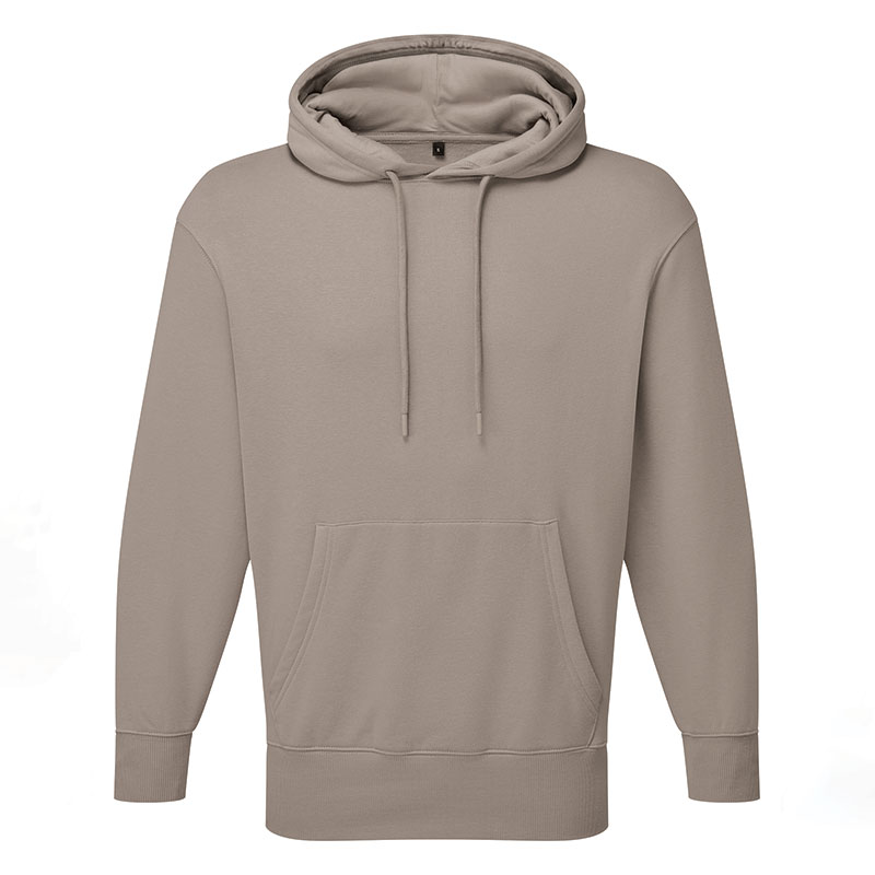 Unisex Titan oversized hoodie front view in stone