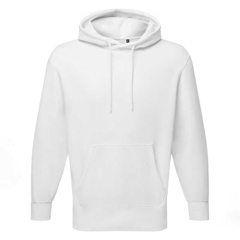 Unisex Titan oversized hoodie front view in white